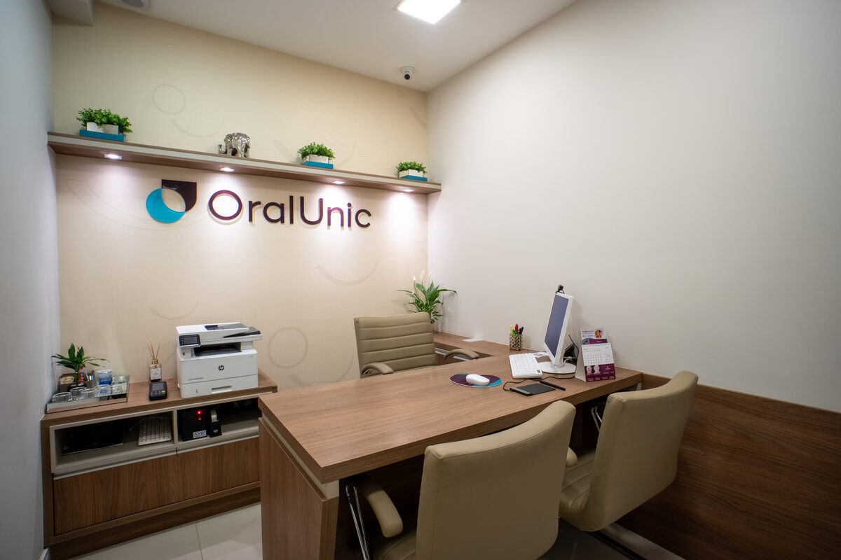 Sala de avaliação e planejamento da Oral Unic Caxias do Sul